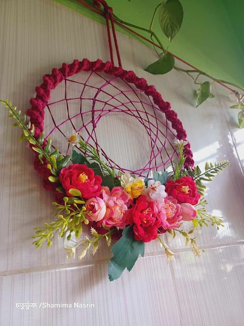 Flower dream catcher