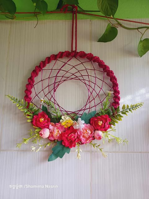 Flower dream catcher