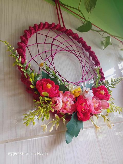Flower dream catcher