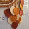 Macrame leaf hanging
