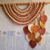 Macrame leaf hanging