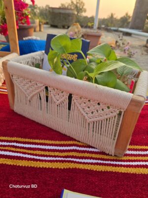 Macrame basket