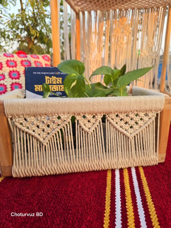 Macrame basket