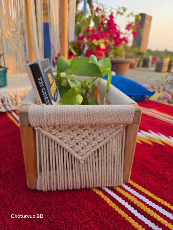 Macrame basket
