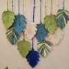 Macrame leaf hanging