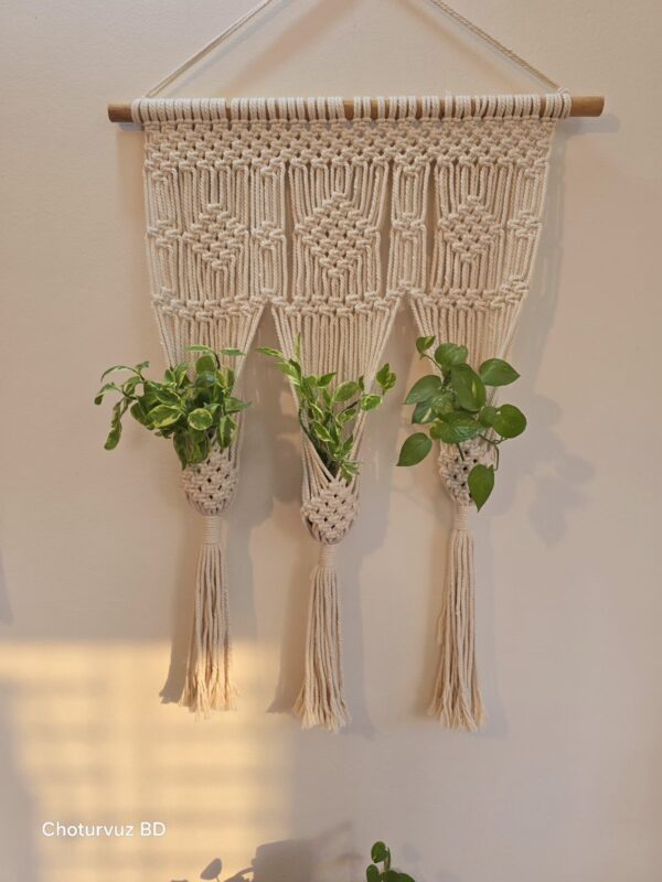 Macrame plant hanger