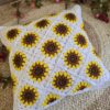 Crochet cushion cover
