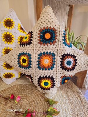 Crochet cushion Cover
