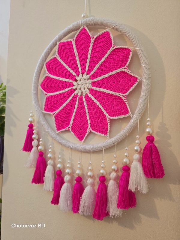 Crochet tassel dream catcher