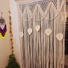 Macrame curtain 84"/8 feet