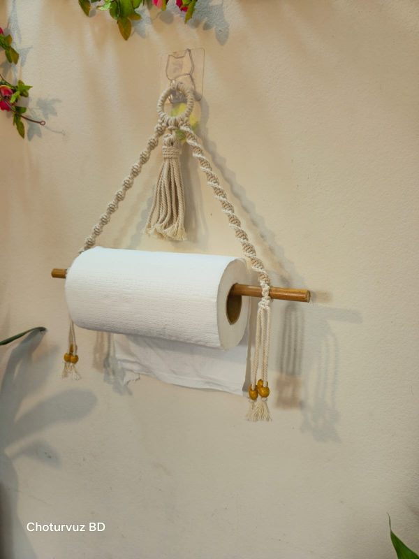Macrame Tissue Hanger