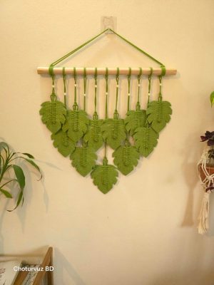 Macrame Monstera leaf Hanging (24/25")